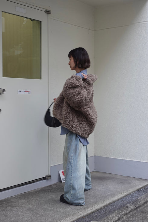 ボアボリュームブルゾン